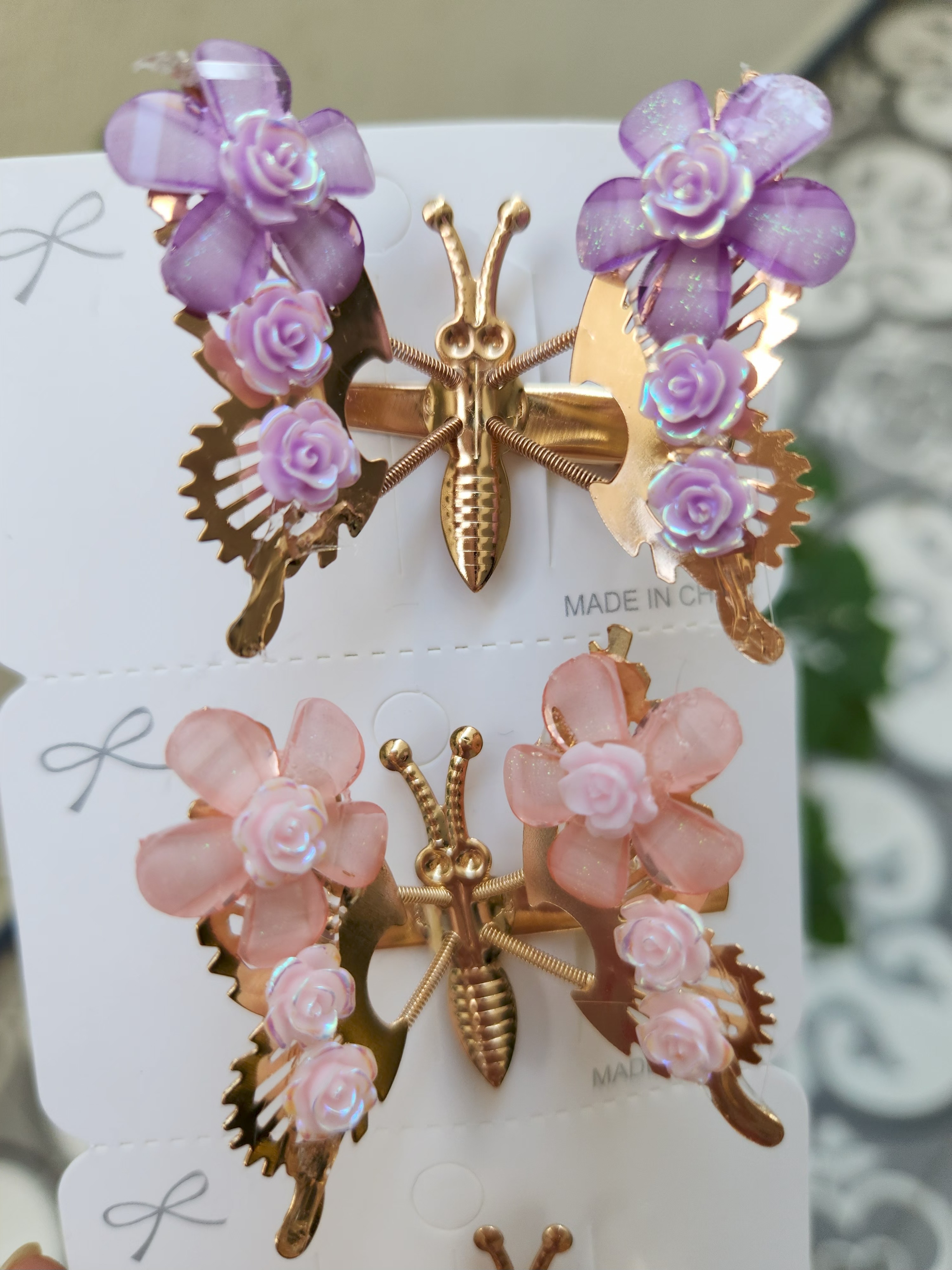 Gül Figürlü Sallanan Kelebek 