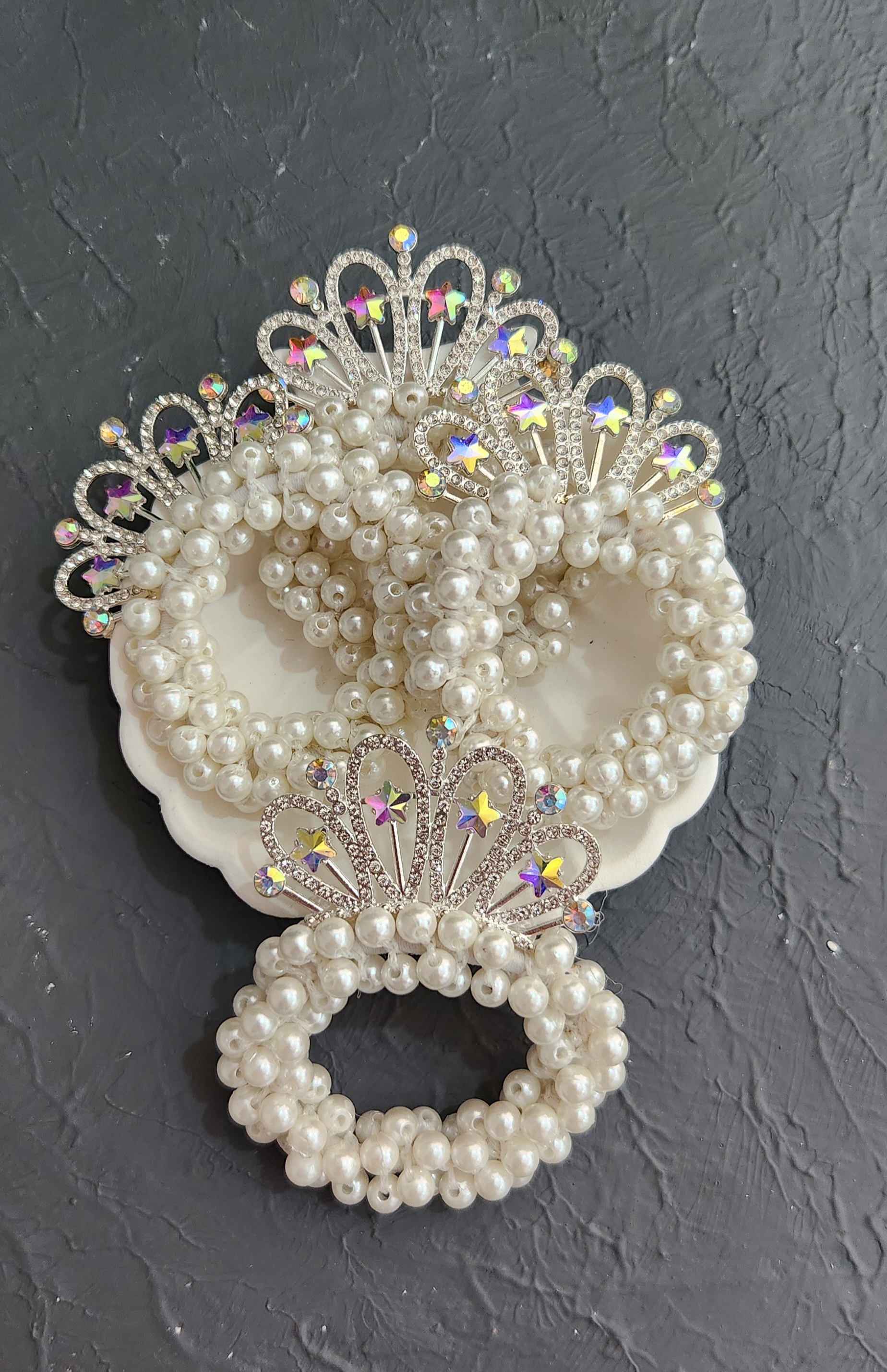 Prenses İncili Lastik Toka 