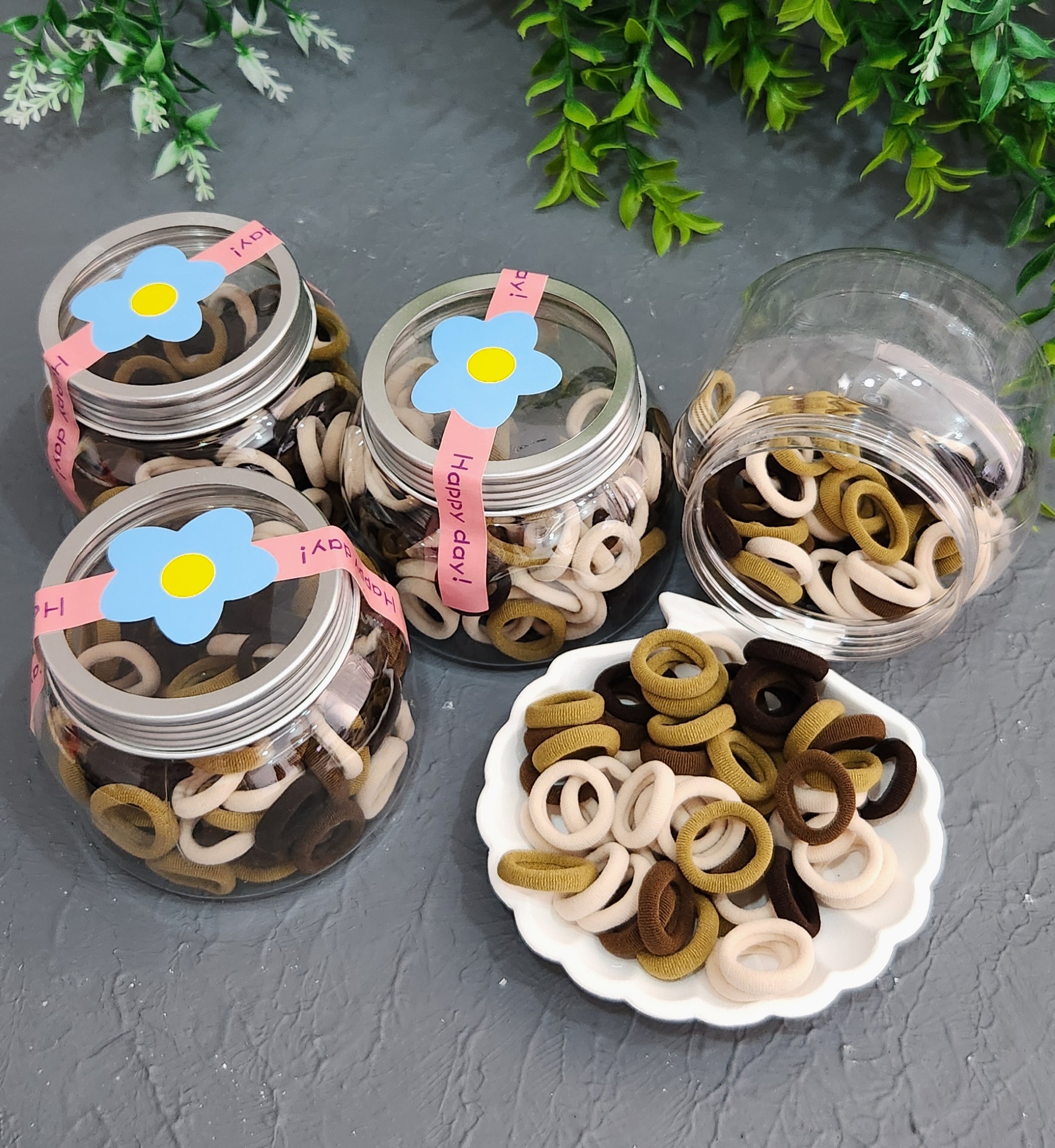 Havlu Lastik Toka 100 Lü Kavanoz