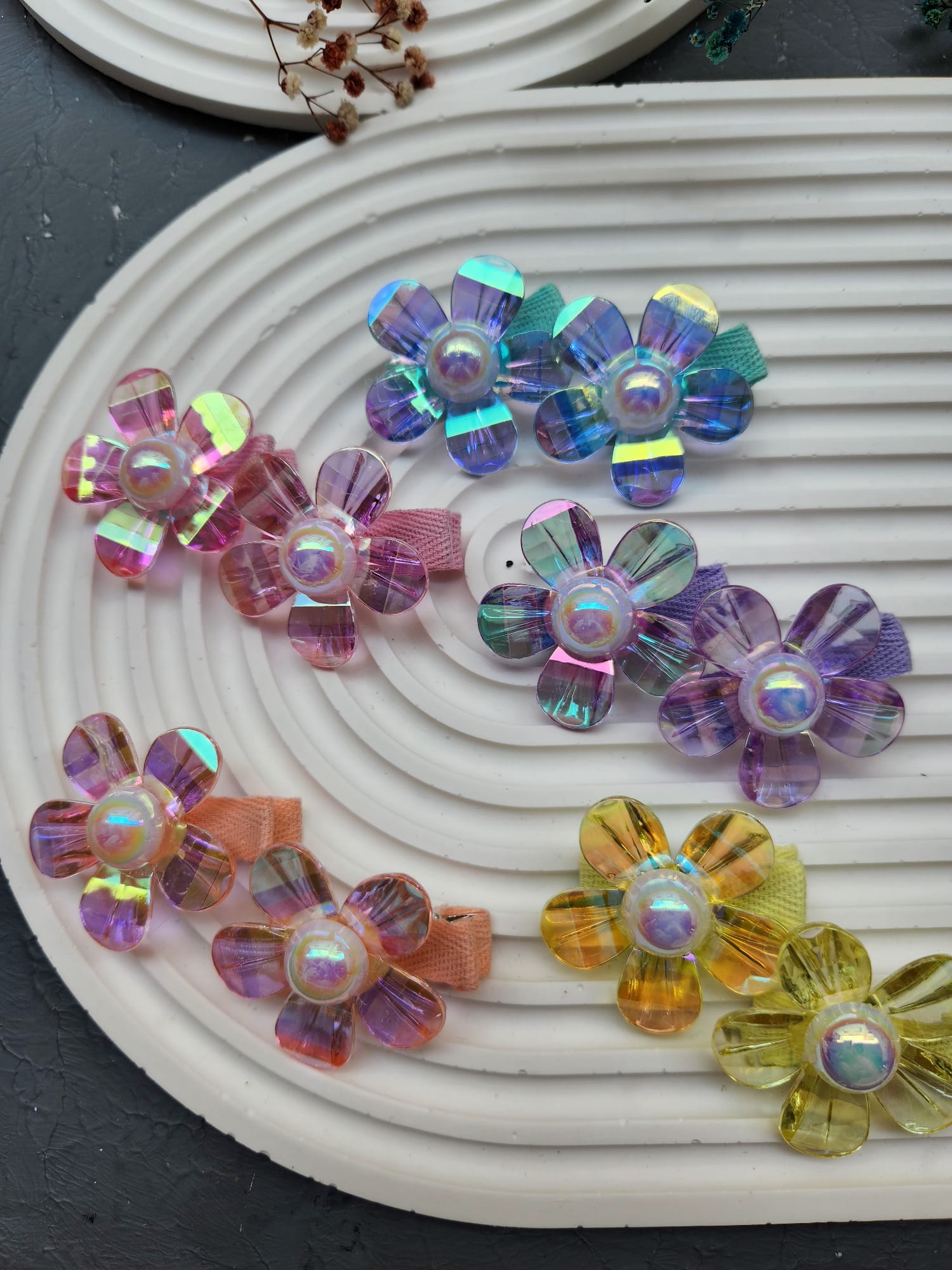 3D Neon Çiçekli 2 'li Pens